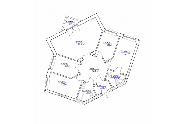 Warszawa, Ursyn&oacute;w, Przy Bażantarni, Kabaty | 4 pokoje Przy Bażantarni | balkon | 2 miejsca